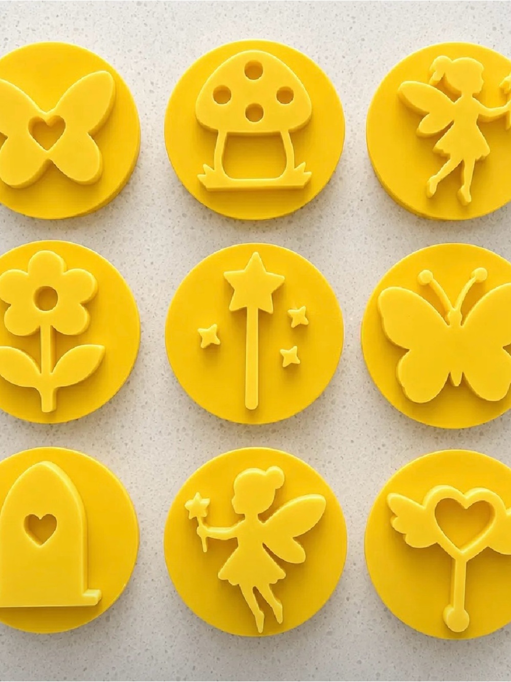 Yellow Fairy & Nature Stamp Set - Organized Cookie and Craft Impressions
